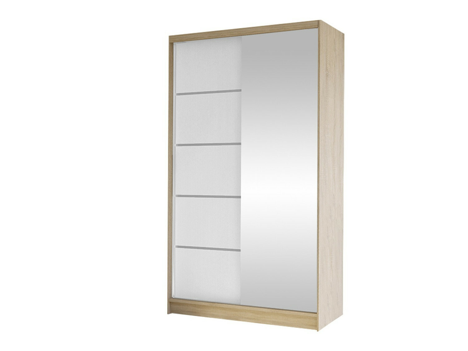 Kleiderschrank Closico Fractor III (Sonoma-Eiche + Weiss)