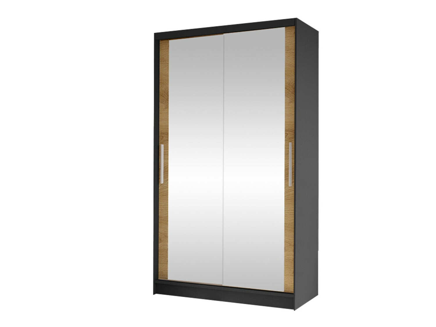 Kleiderschrank Closico Structor VII (Schwarz + Artisan Eichenholzoptik)