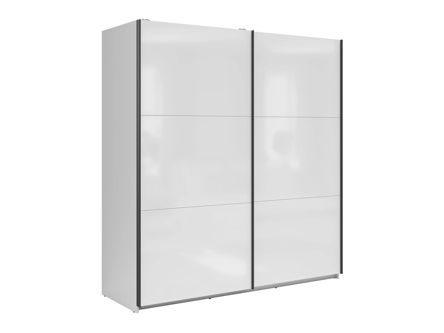 Kleiderschrank Livevaro 109 (Weiss glänzend)