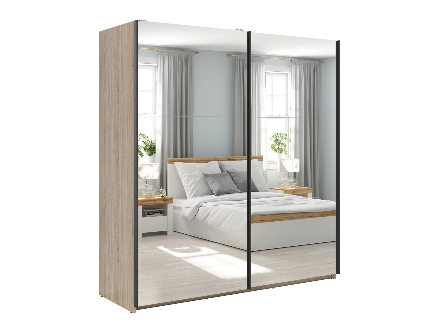 Kleiderschrank Livevaro 111 (Sonoma eichenholz)