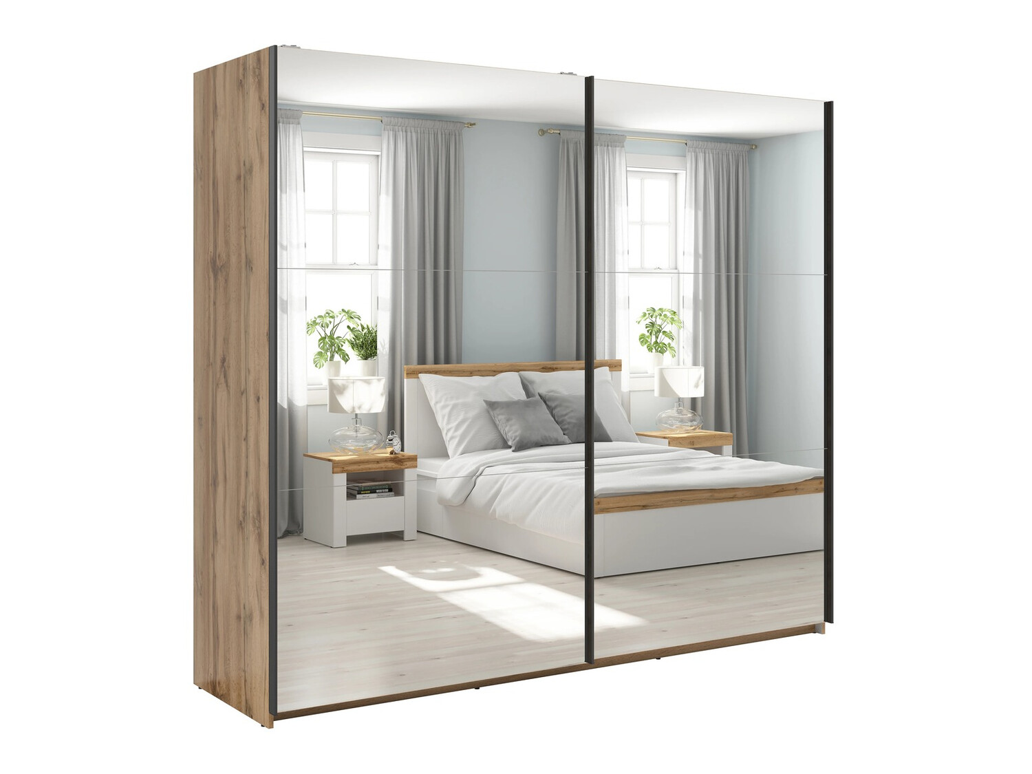 Kleiderschrank Boston DR123 (Wotan eichenholzoptik)