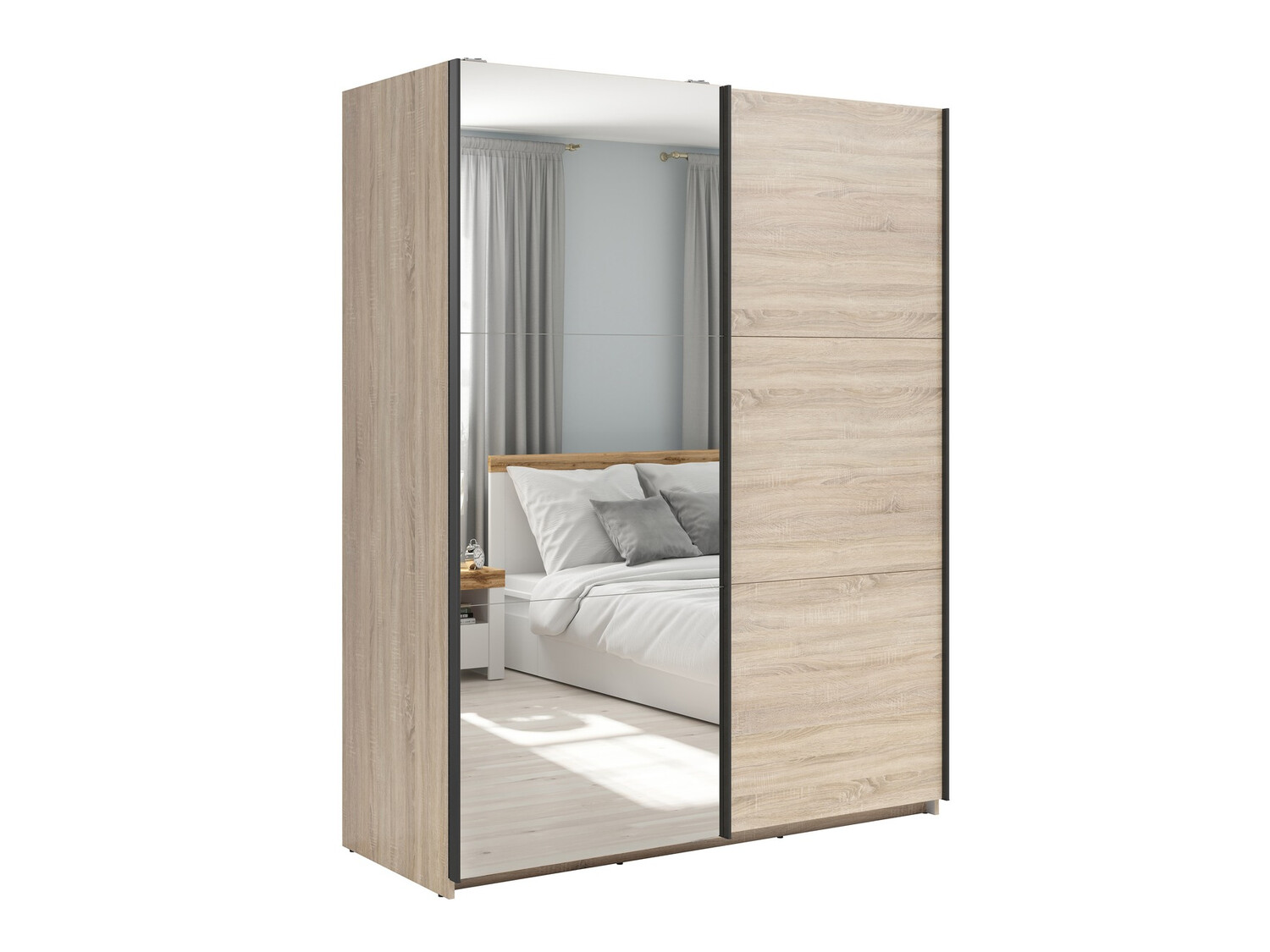 Kleiderschrank Livevaro 118 (Sonoma eichenholz)