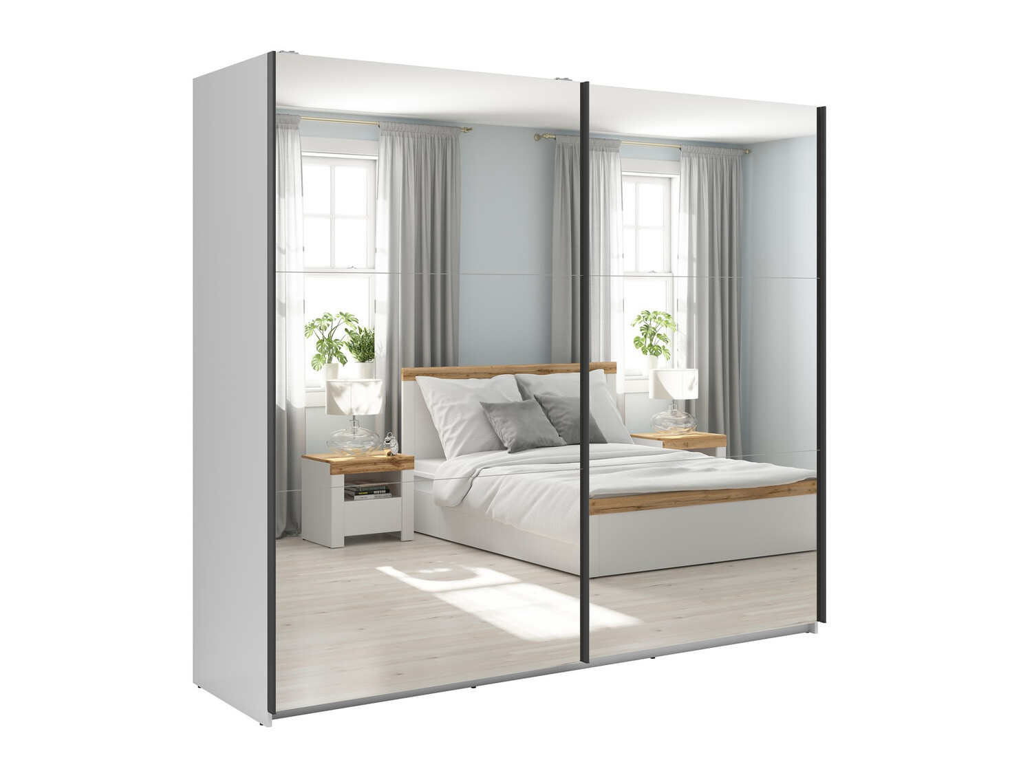 Kleiderschrank Livevaro 122 (Weiss)