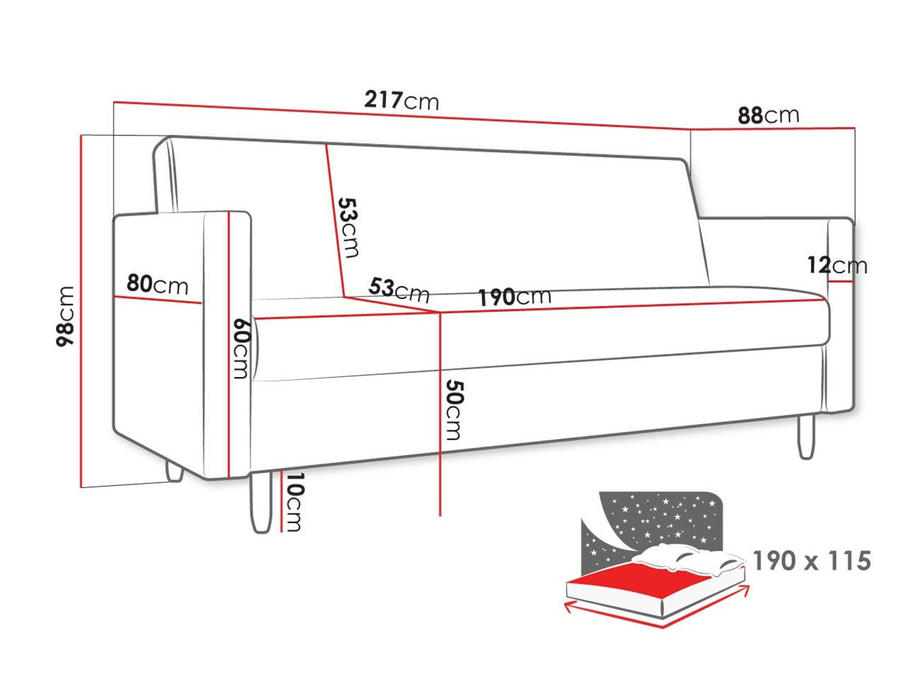Schlafsofa Memphis 136 (Kronos 05)
