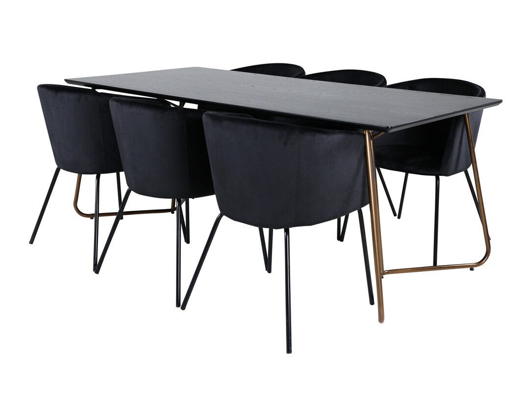 Essgruppe Dallas 4191 (Schwarz)