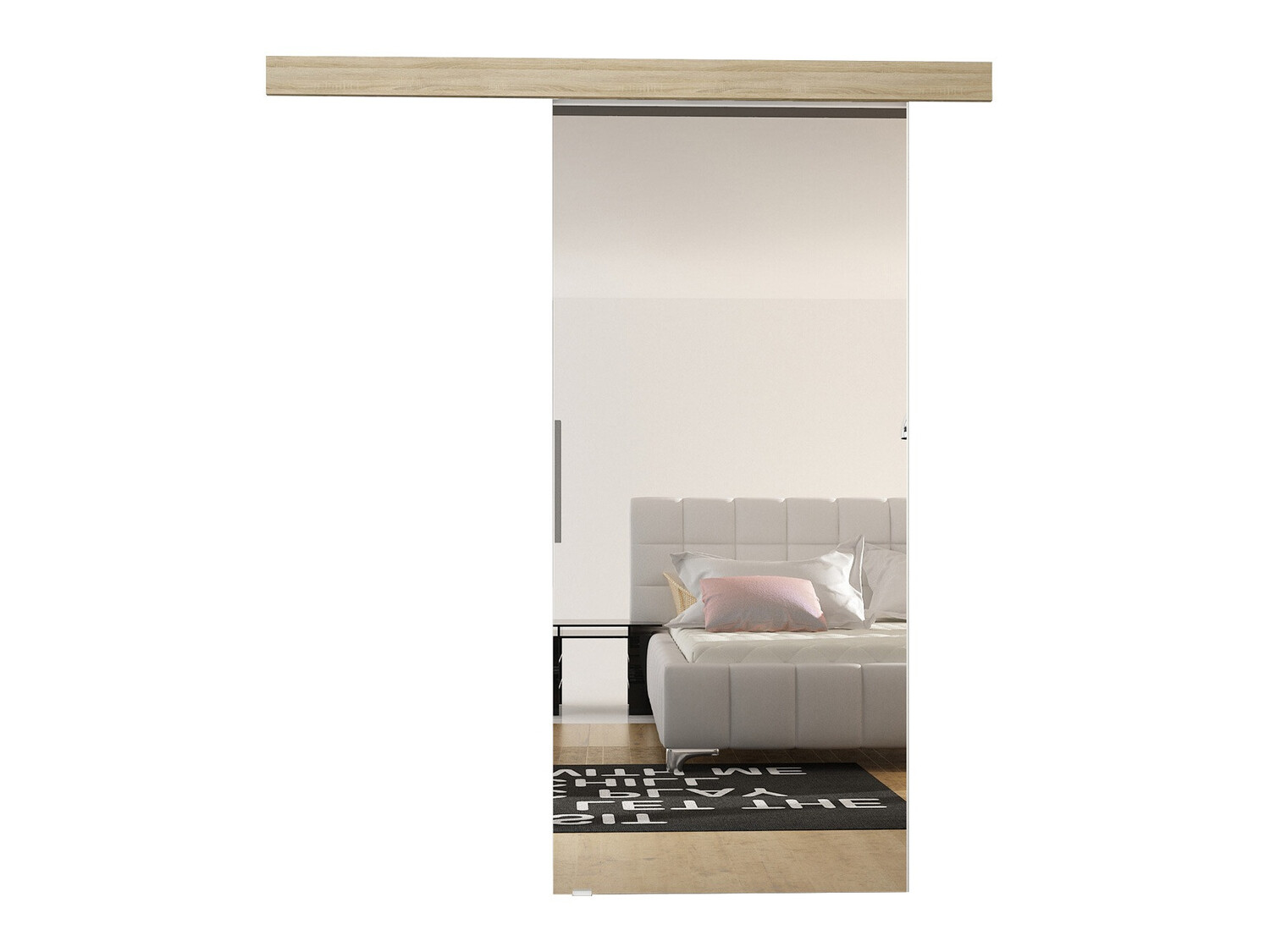 Schwebetür Closico Materia II (Sonoma eichenholz)