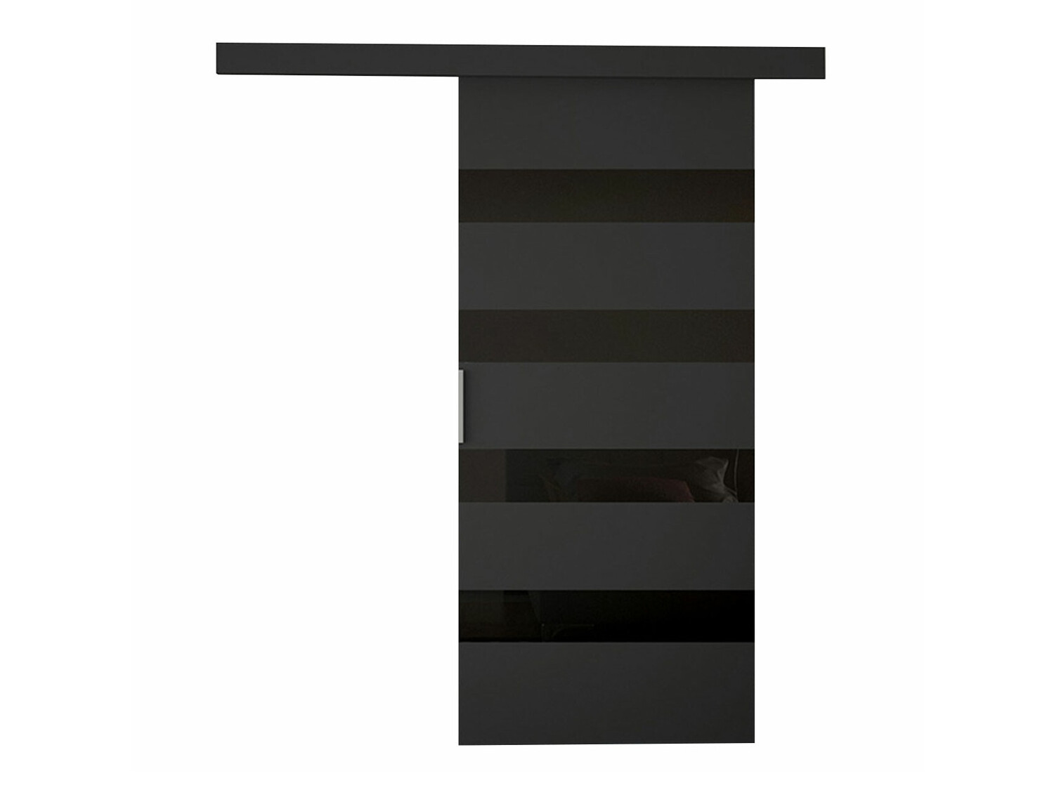 Schwebetür Closico Materia V (Schwarz)