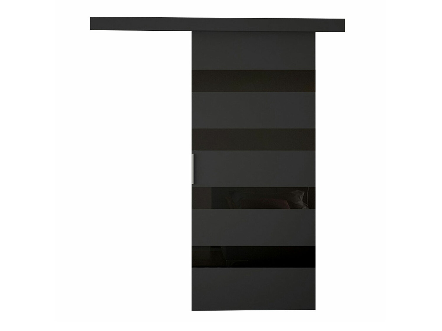 Schwebetür Closico Portalis V (Schwarz)