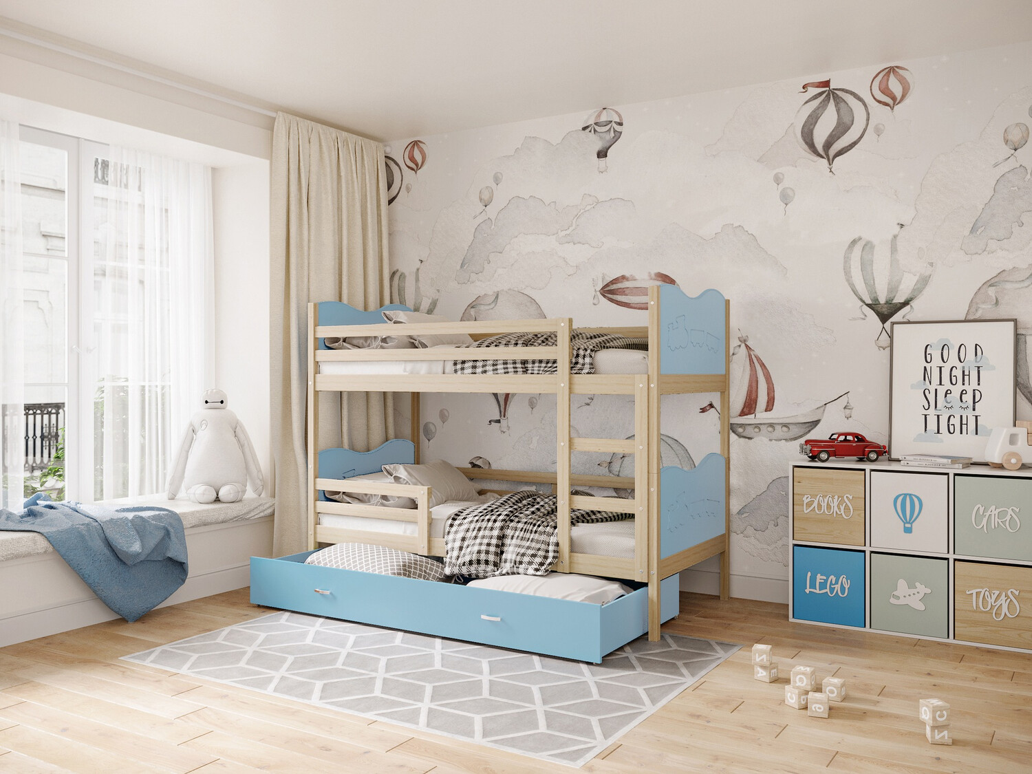 Etagenbett Aurora 112 (Blau)
