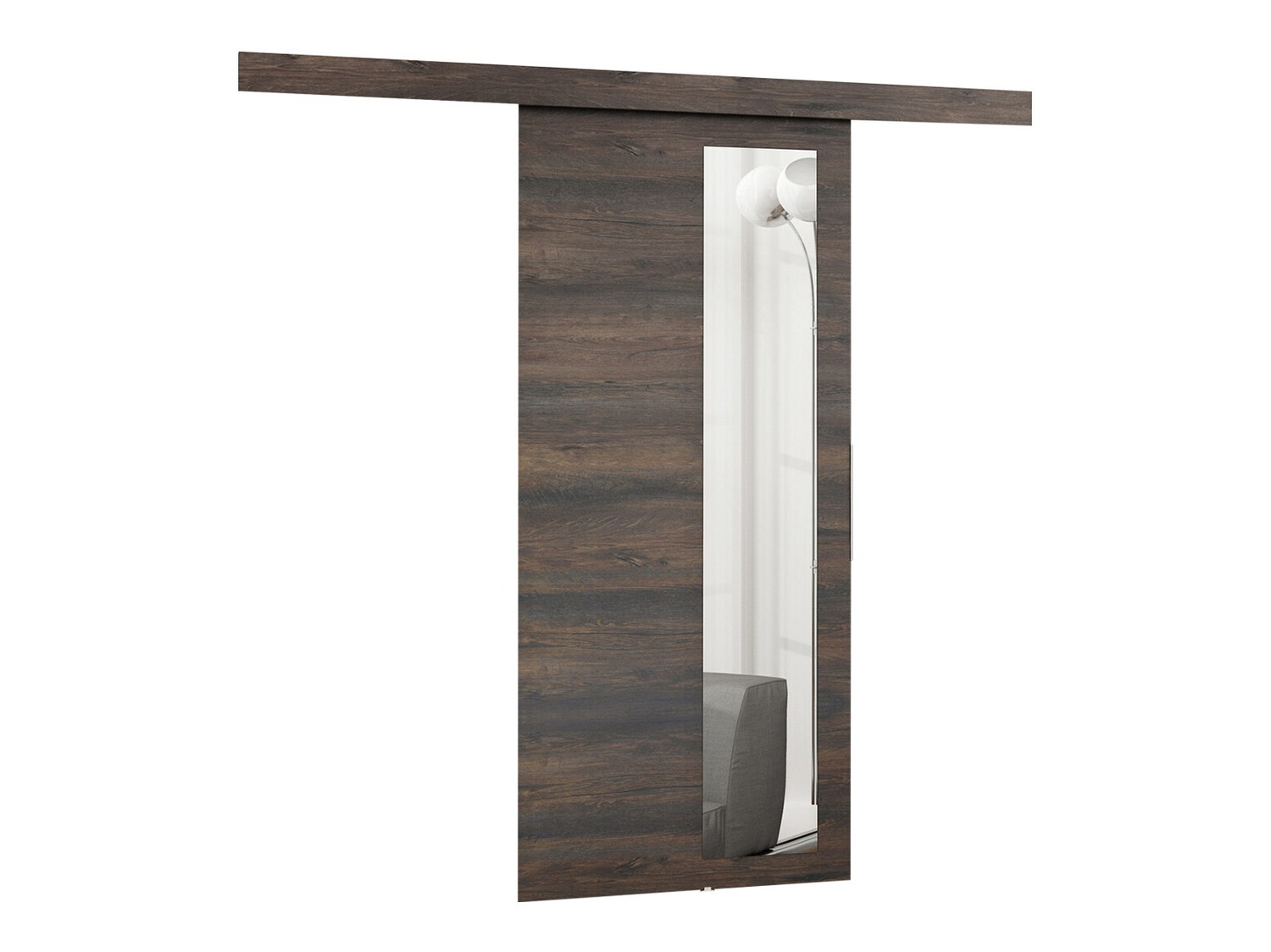 Schwebetür Dover 128 (Esche dunkel)