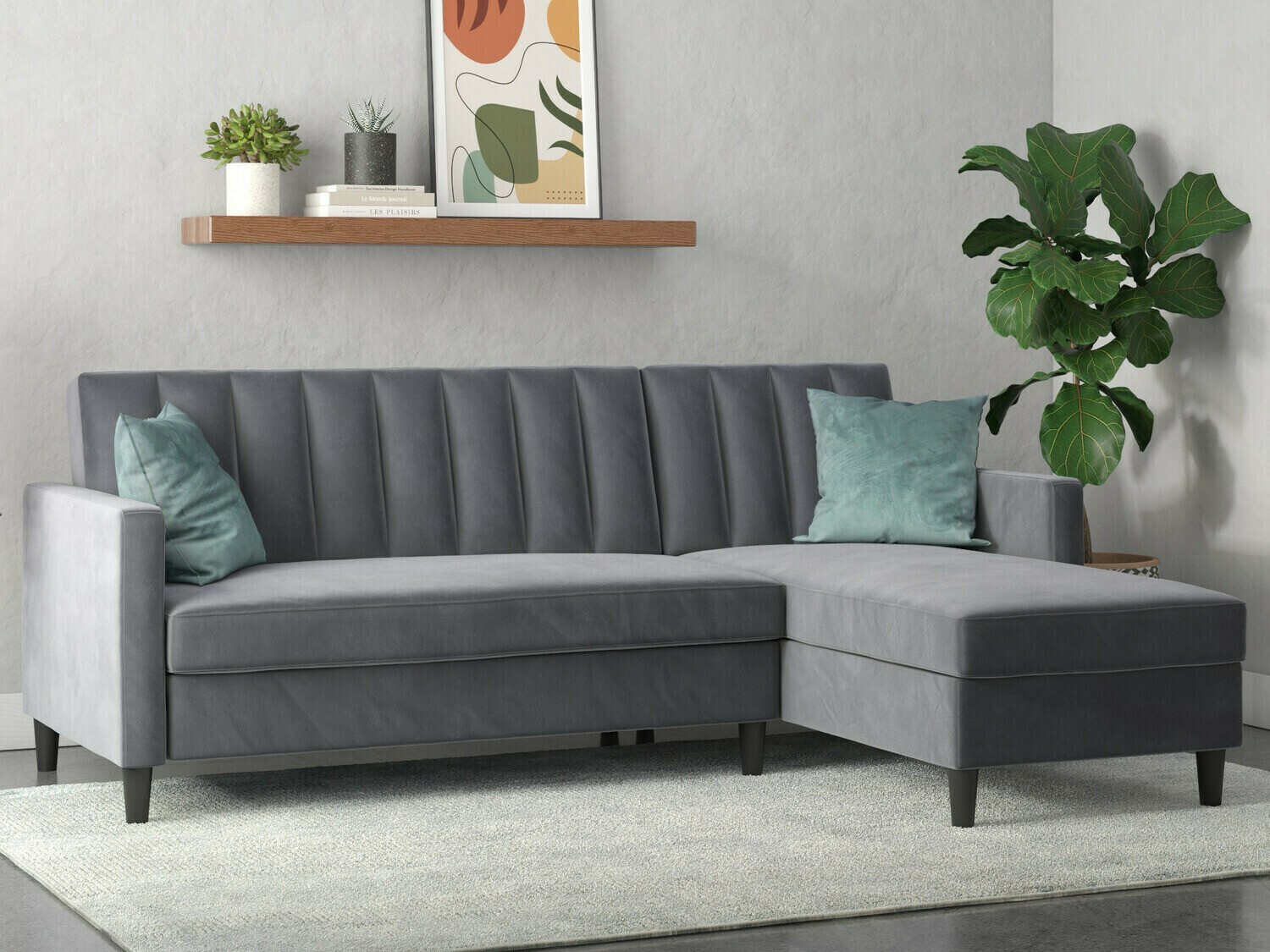 Ecksofa Tulsa 583 (Dunkelgrau)