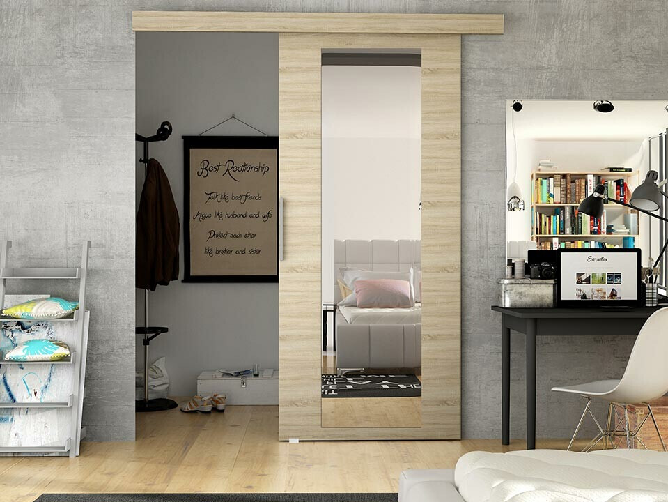 Schwebetür Closico Fundus IV (Sonoma eichenholz)