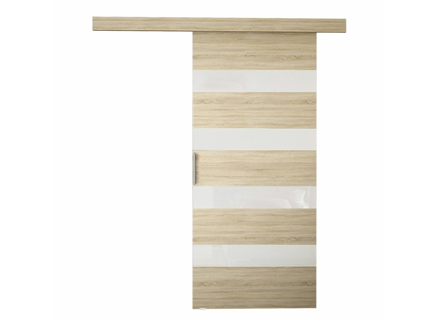 Schwebetür Closico Fundus V (Sonoma eichenholz + Weiss)