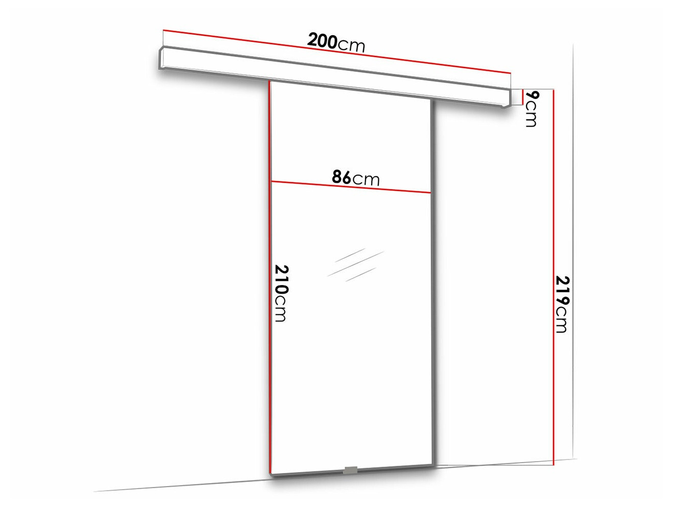 Schwebetür Dover 190