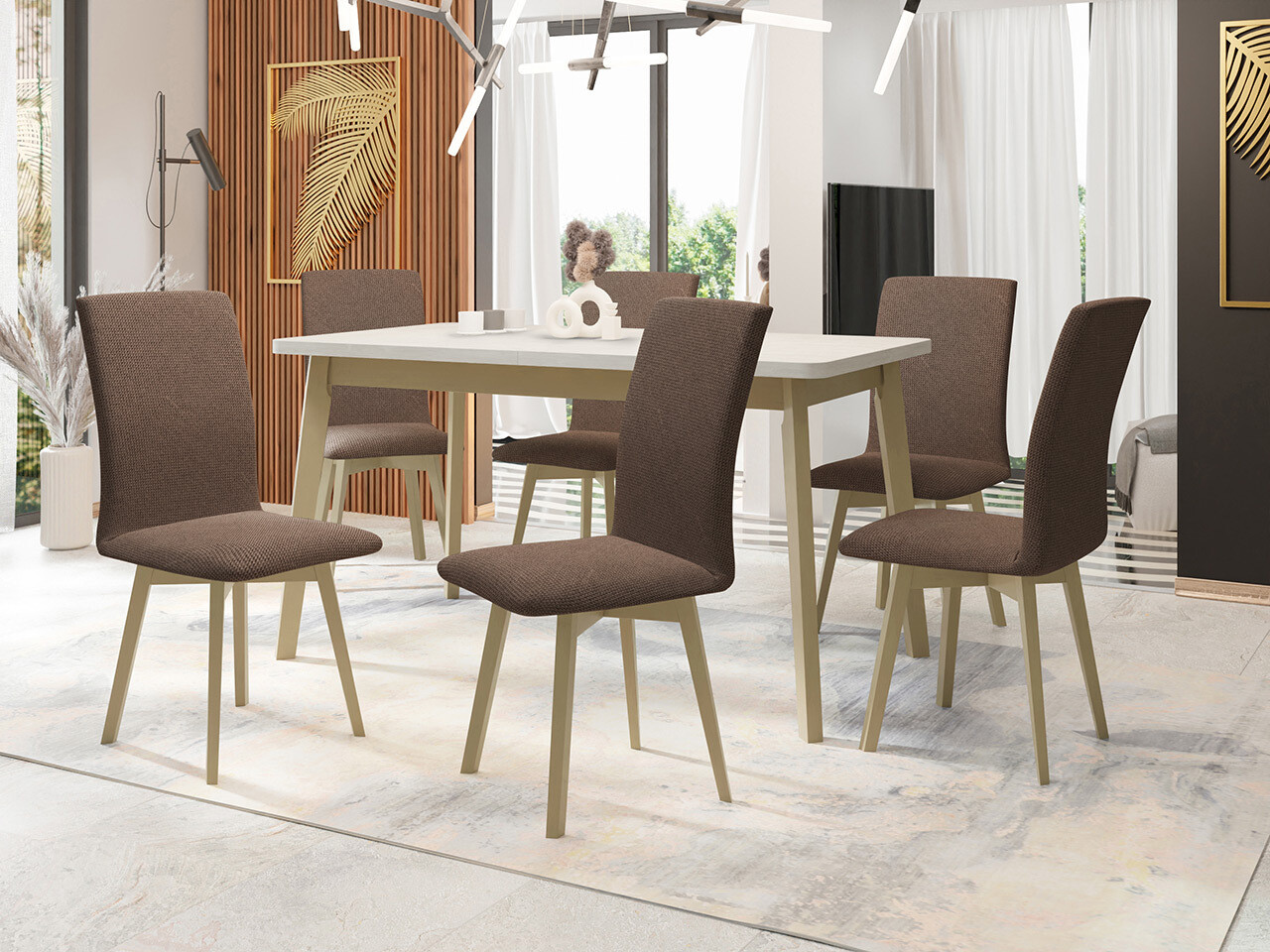 Essgruppe Victorville 323 (Sonoma eichenholz)