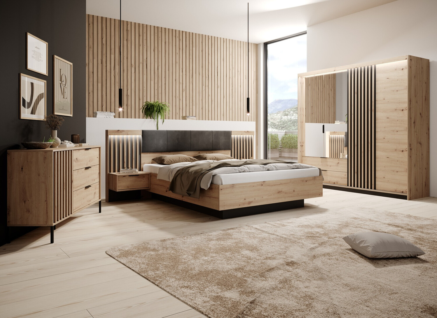 Ein Satz Nachttische Lusone 105