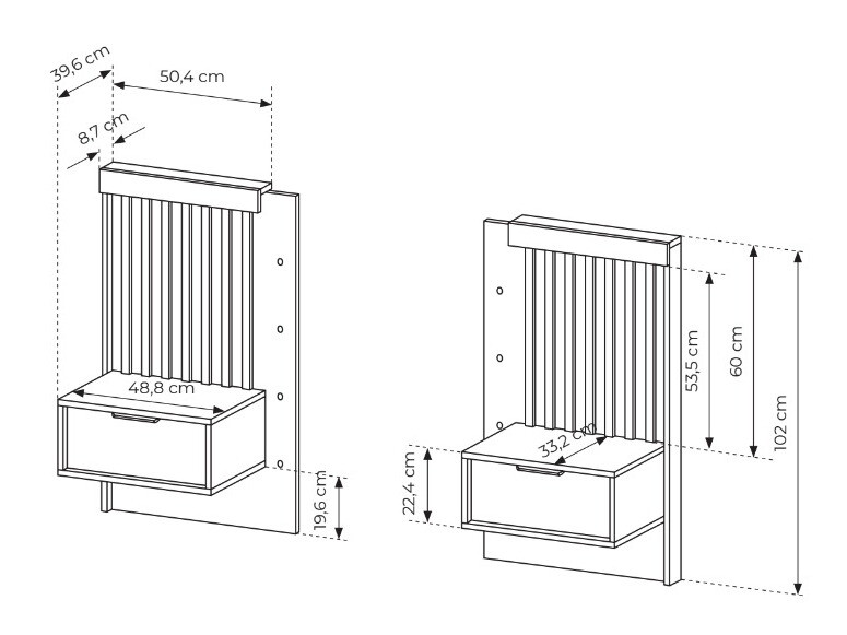 Ein Satz Nachttische Lusone 105