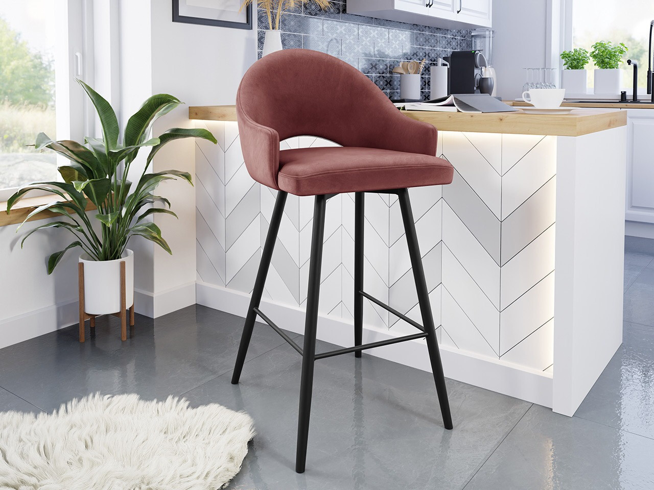 Barstuhl Jackson 103 (Magic Velvet 2258)