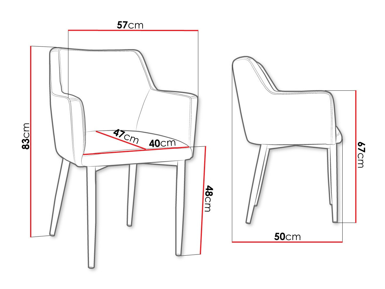 Stuhl Jackson 108 (Schwarz + Magic Velvet 2250)
