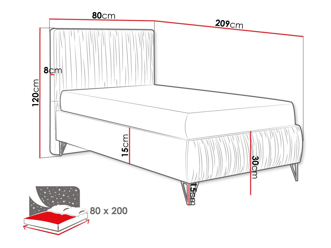 Boxspringbett Logan 112 (Amor Velvet 4304)