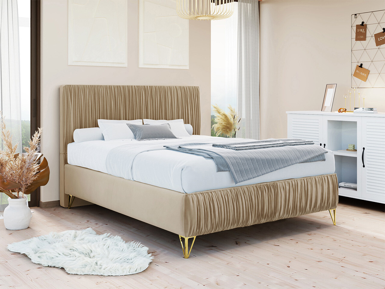 Boxspringbett Logan 112 (Amor Velvet 4304)