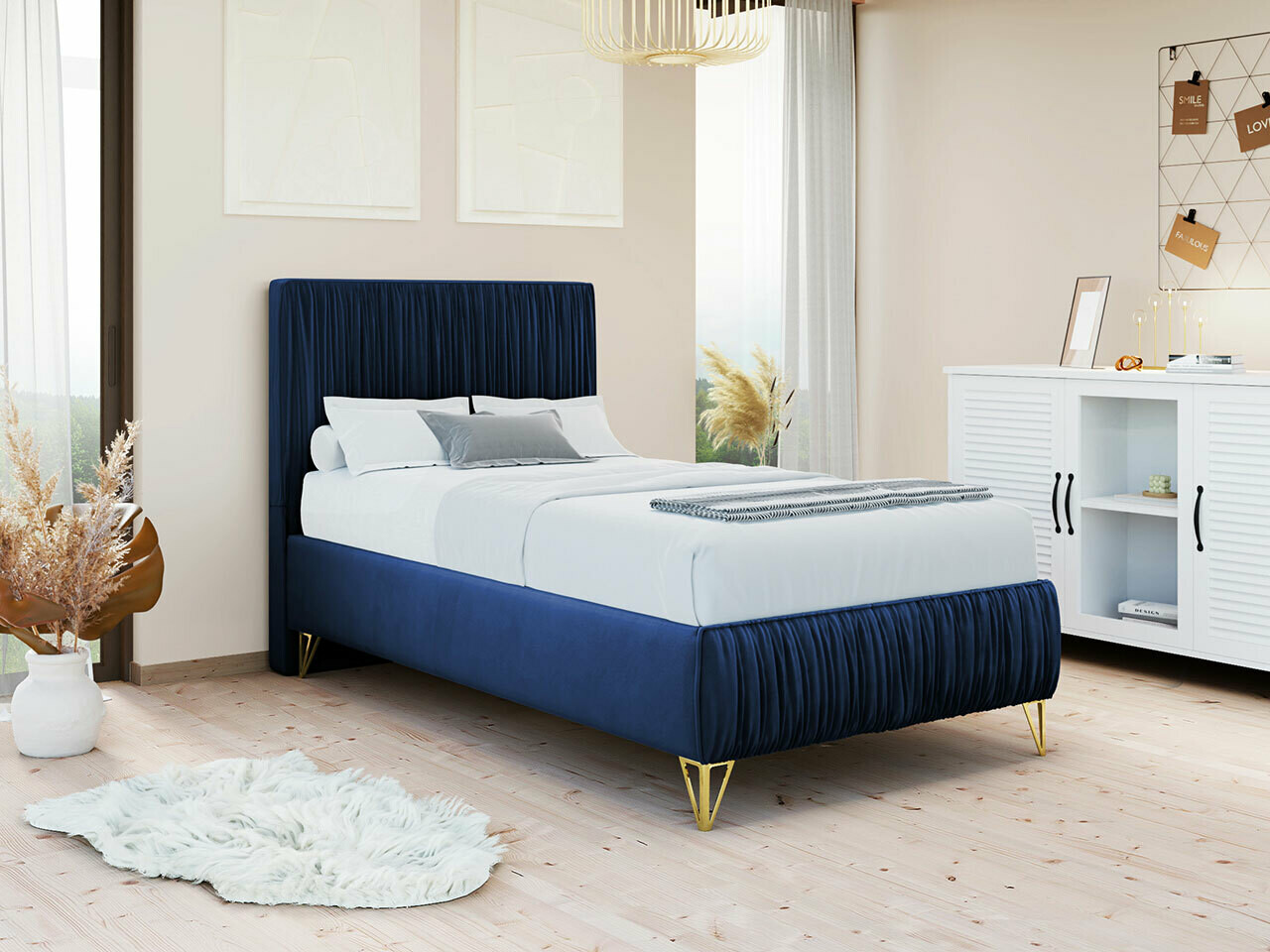Boxspringbett Logan 112 (Amor Velvet 4314)