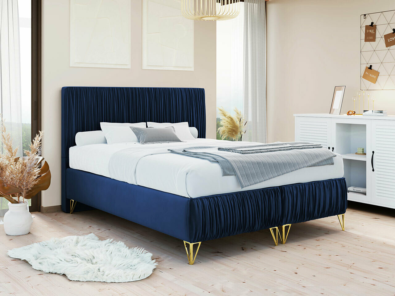 Boxspringbett Logan 112 (Amor Velvet 4314)