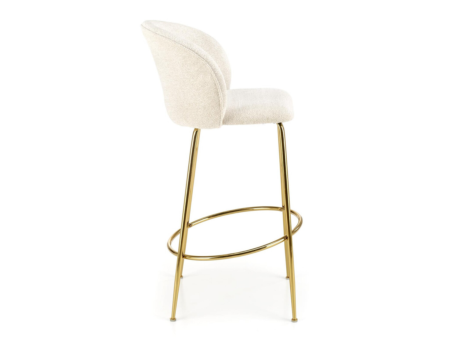 Barstuhl Houston 1554 (Cremefarben + Gold)