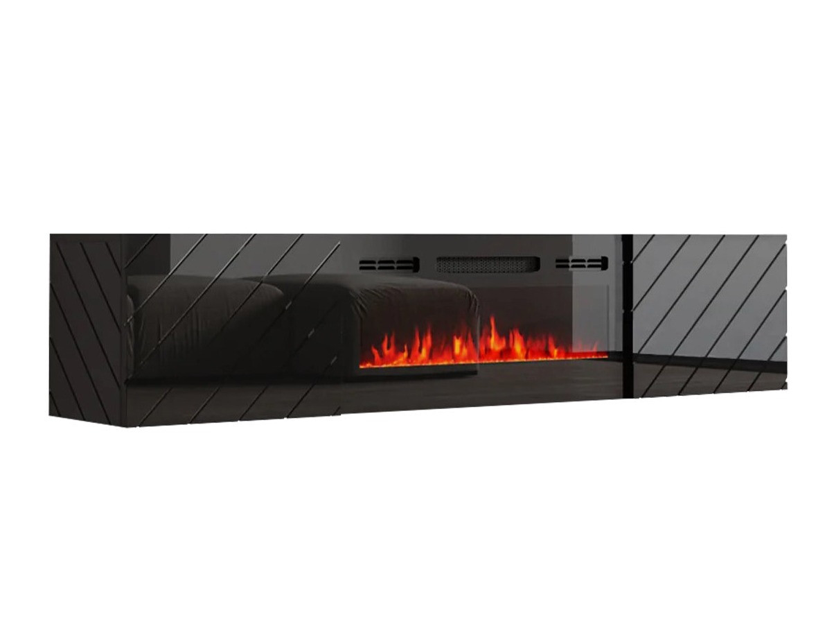 TV-Möbel Charlotte 192 (Schwarz)