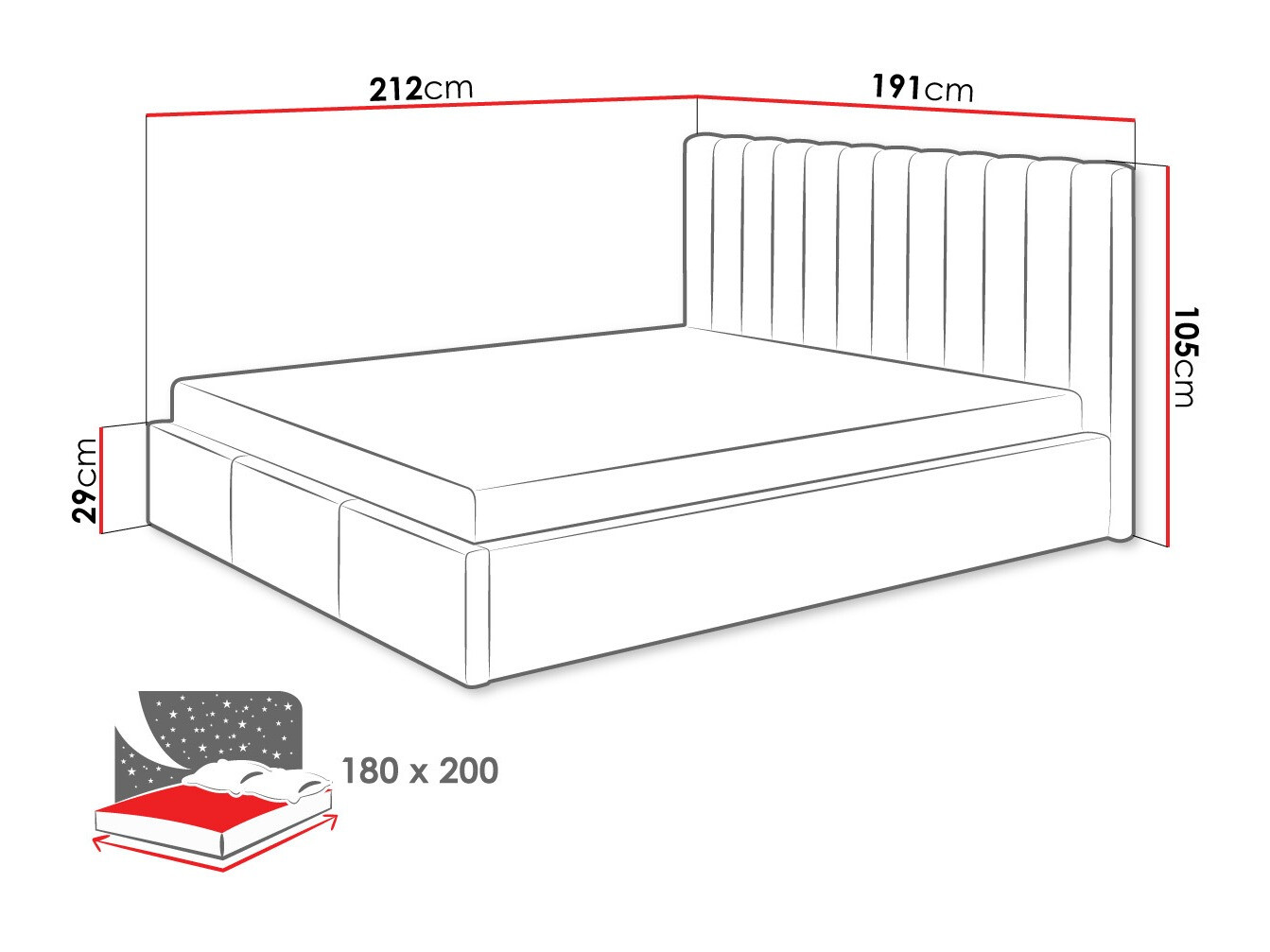 Bett ComfiDream Fenara I (Fresh 13)