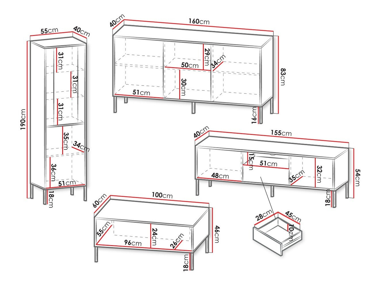 Wohnzimmer-Sets Verteni 106 (Kaschmir)