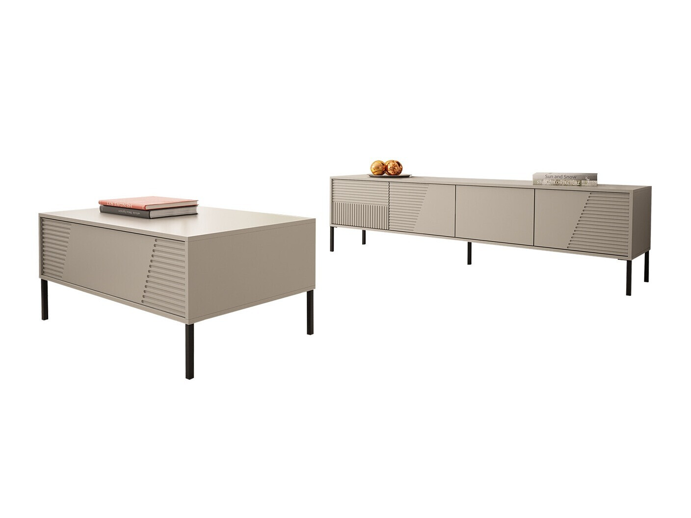 Wohnzimmer-Sets Verteni 107 (Kaschmir)