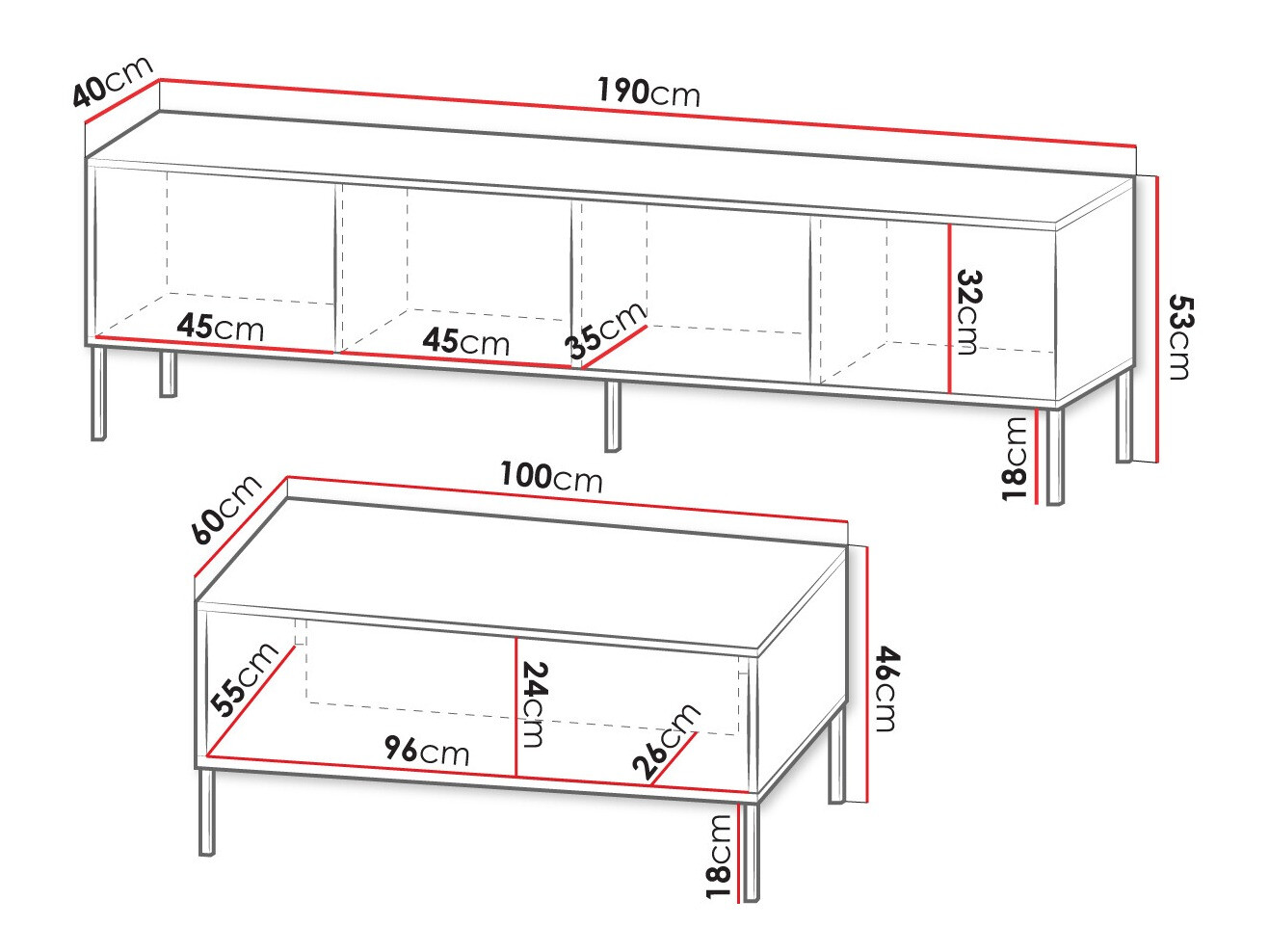 Wohnzimmer-Sets Verteni 107 (Kaschmir)
