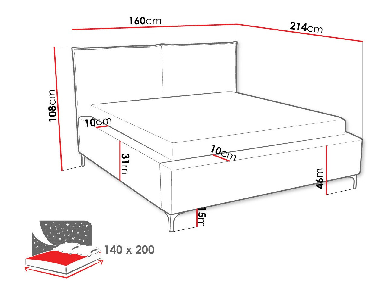 Bett Clovis 113 (Poso 100)