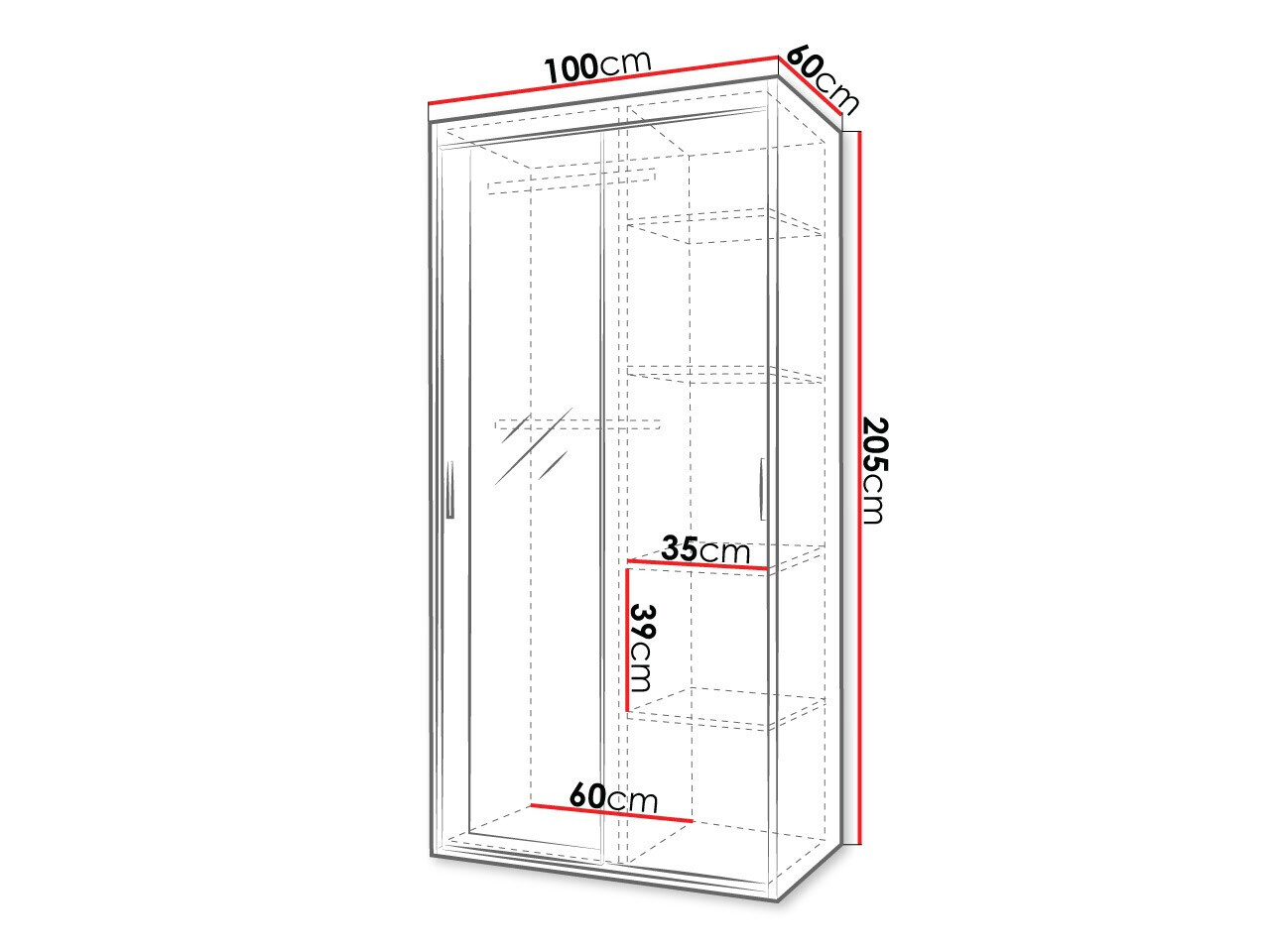 Kleiderschrank Hederus I