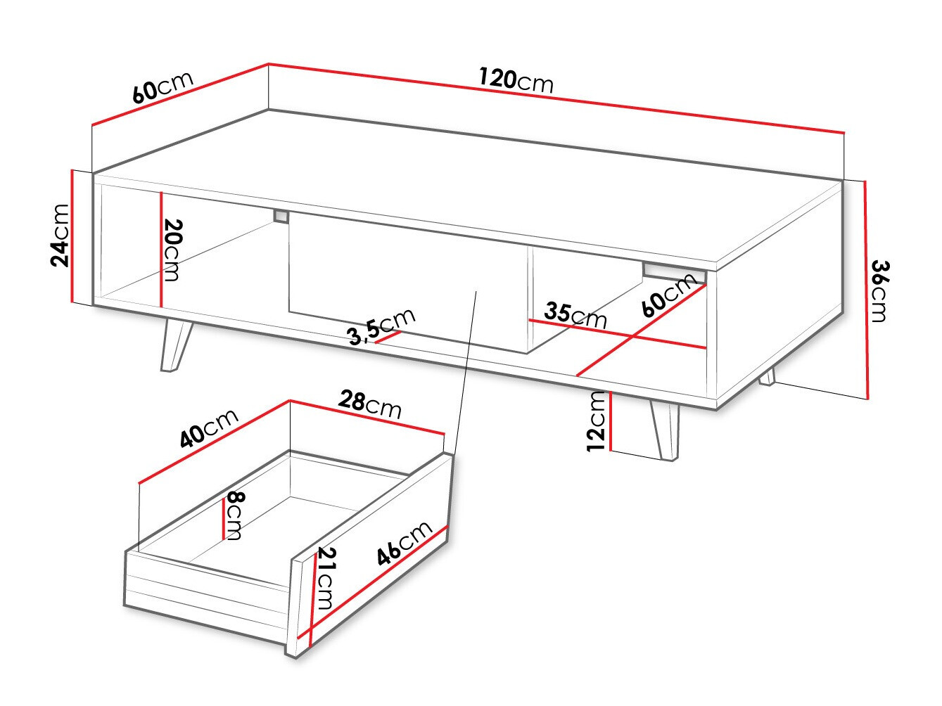 Couchtisch Comfivo Romtori