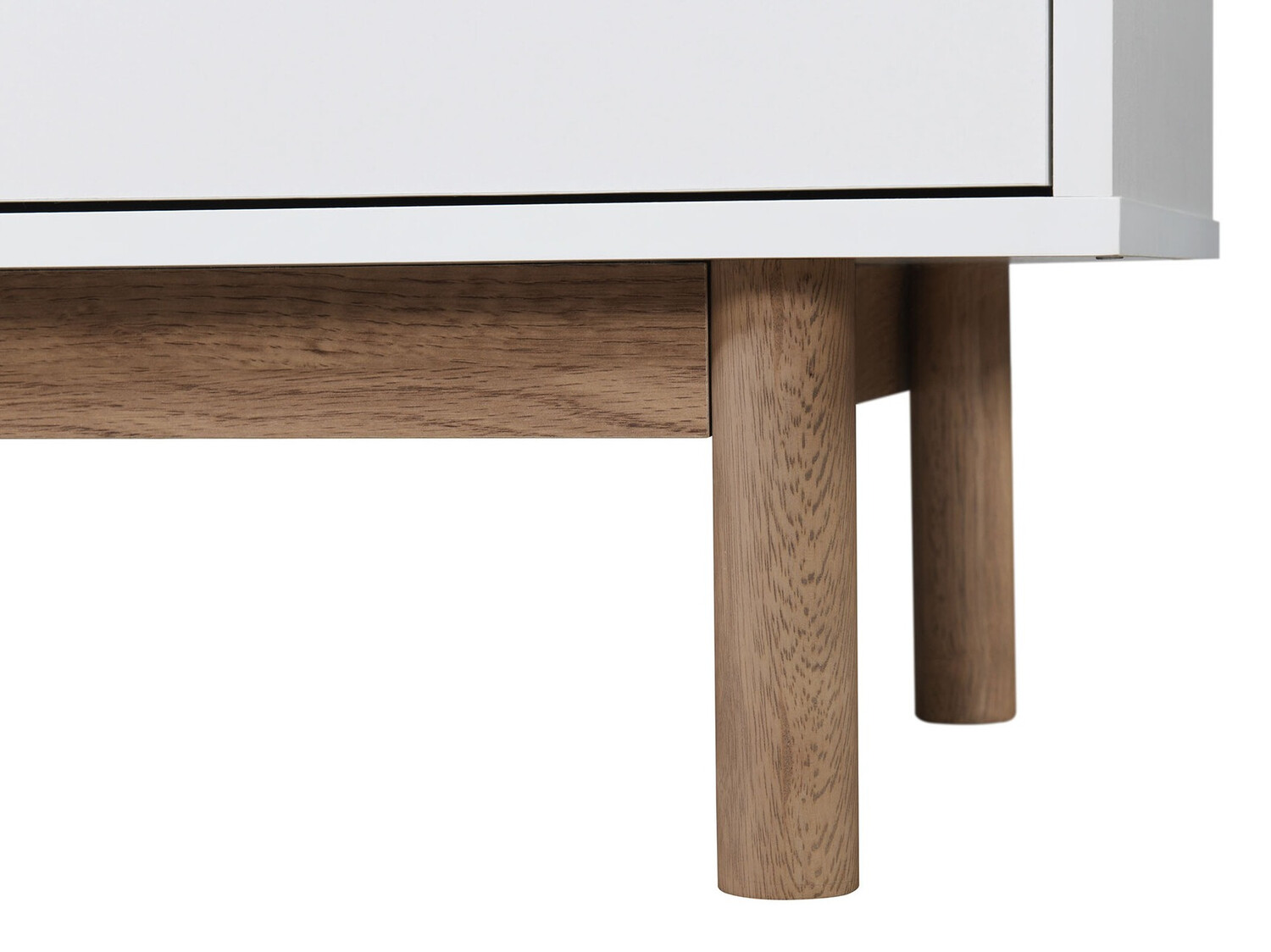 Kommode Nolcalu 100 (Weiss + Eiche)