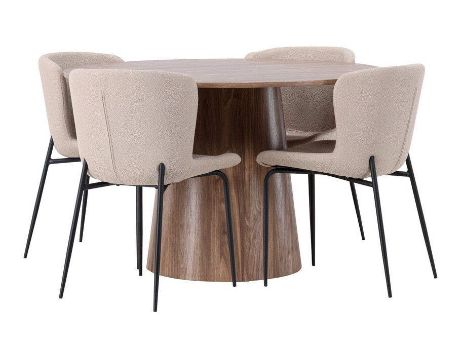 Essgruppe Dallas 4257 (Beige + Schwarz)