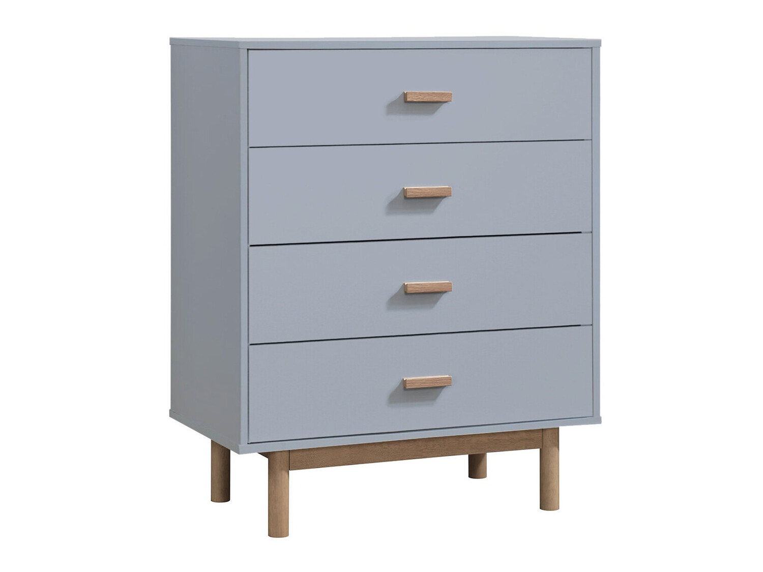 Kommode Nolcalu 103 (Grau + Eiche)