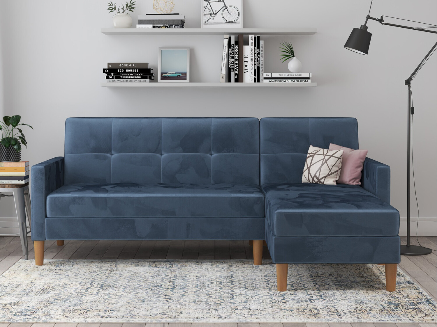 Ecksofa Denton 1179 (Blau)