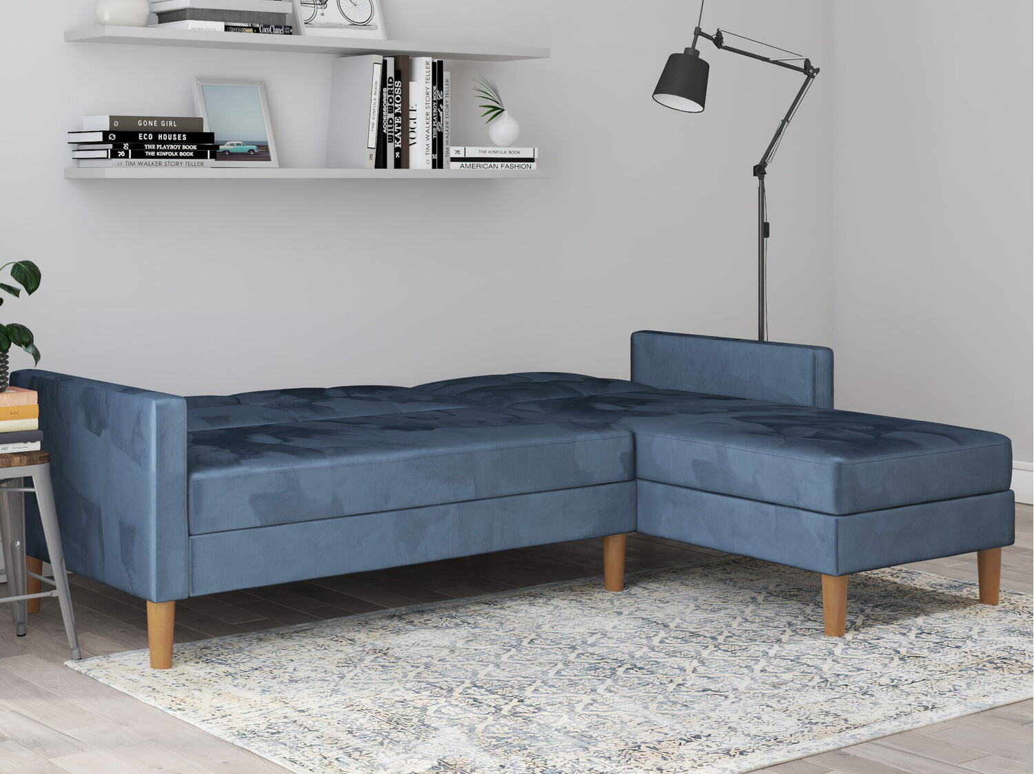 Ecksofa Denton 1179 (Blau)