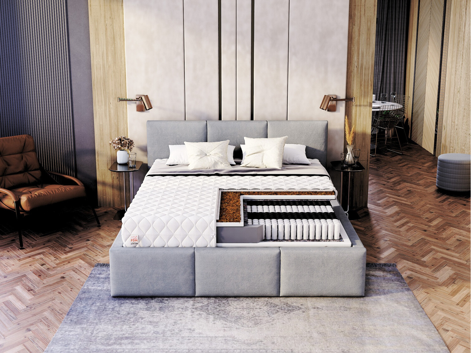 Matratze Fairfield 104 (90 x 200 cm)