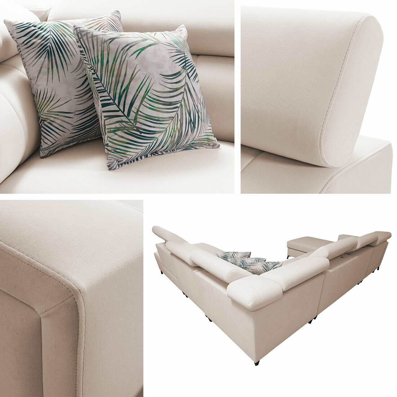 Ecksofa Sarasota 155 (Mono 235 + Botanical 36)