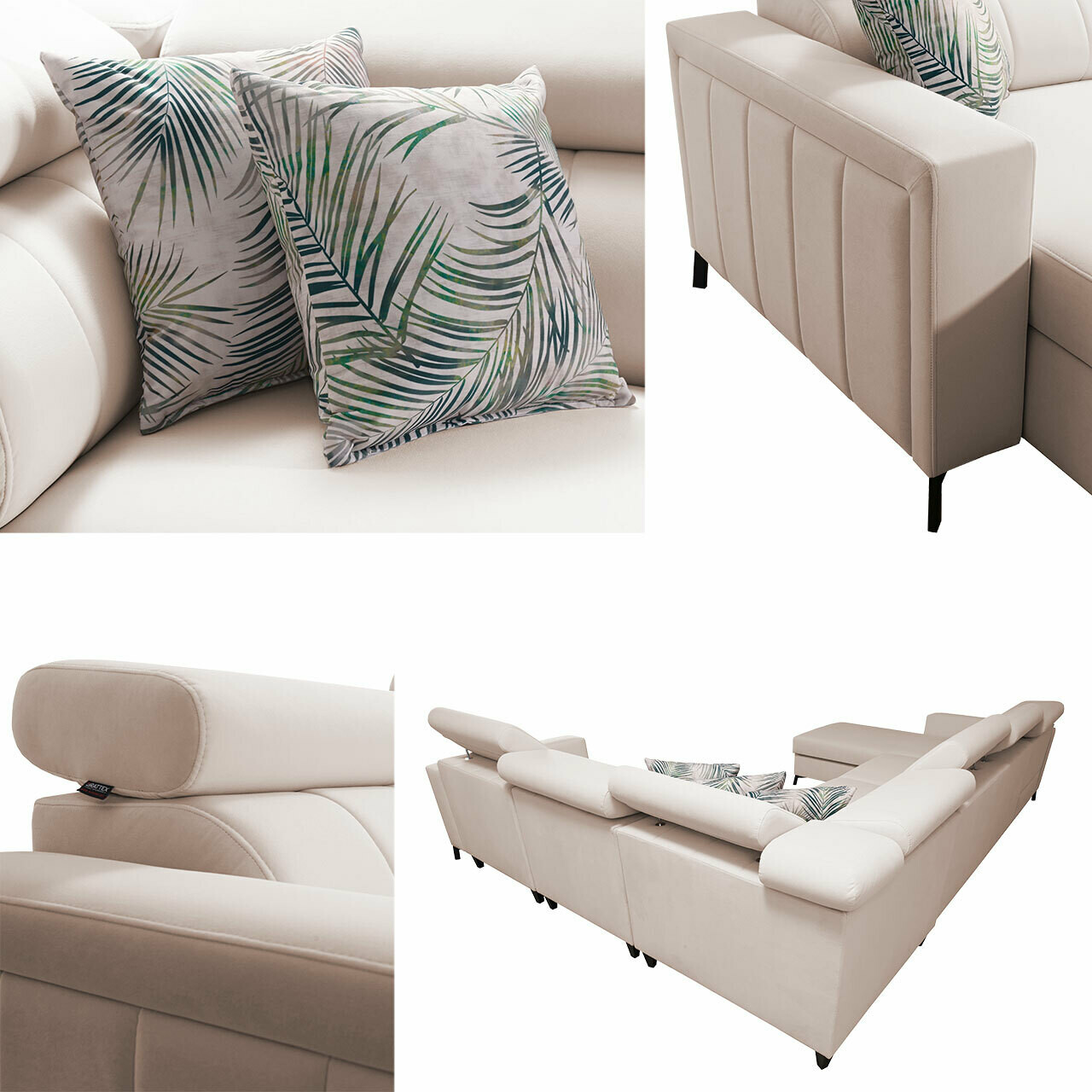 Ecksofa Sarasota 157 (Mono 231 + Botanical 36)