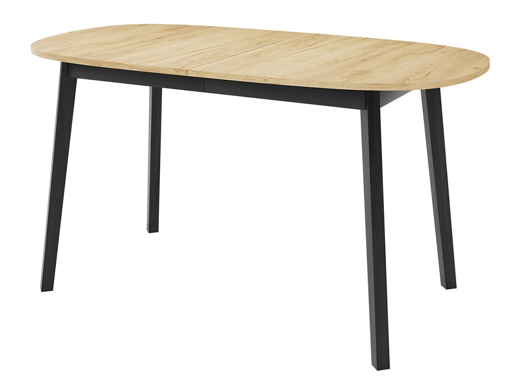 Tisch Edmond 114 (Craft-Eiche Gold + Schwarz)
