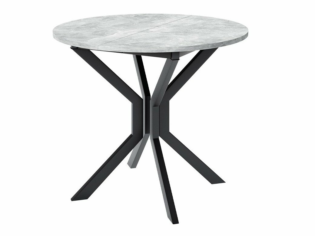 Essgruppe Edmond 118 (Grauer Marmor + Schwarz)