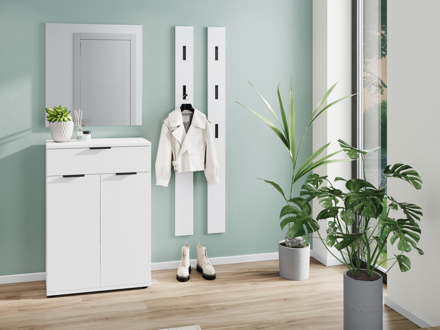 Schuhschrank Soliru 101 (Weiss)