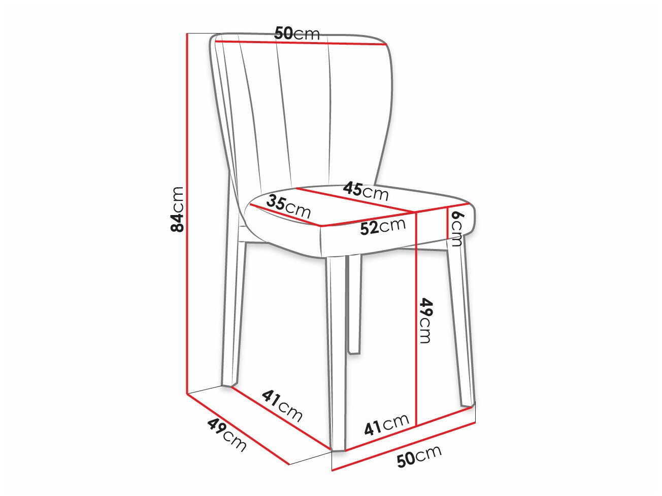 Stuhl Racine 130 (Magic Velvet 2250)