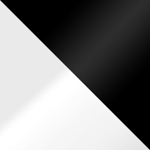 Essgruppe Racine 137 (Weiss glänzend + Schwarz glänzend)