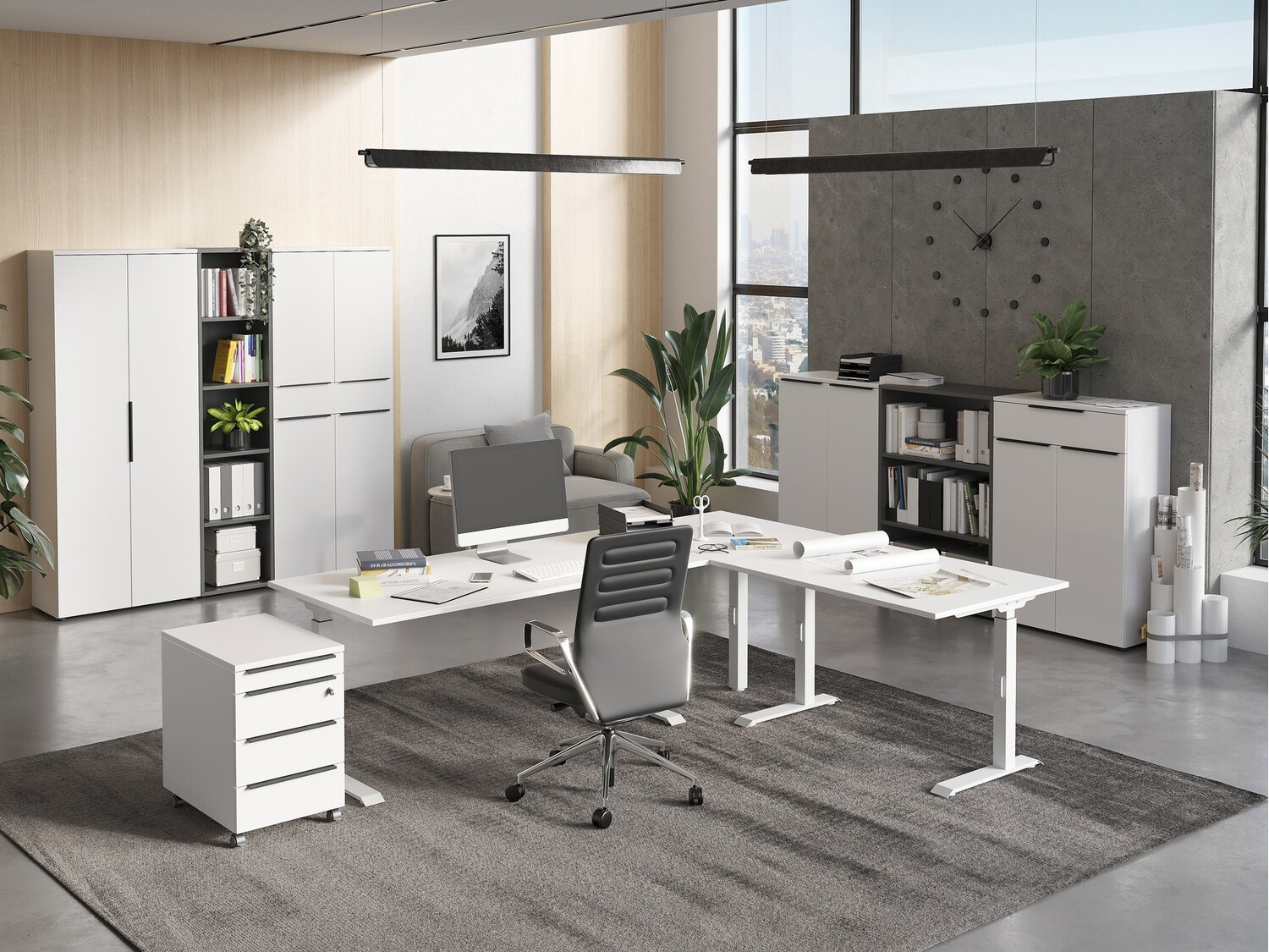 Bürotisch Feltoru 117 (Weiss)
